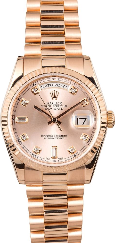 rolex day date president rose gold|Rolex presidential day date 36mm.